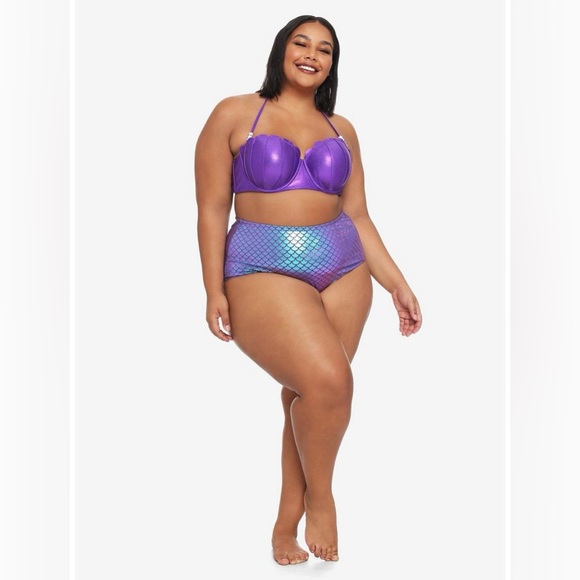 Hot Topic Sz 1 Disney The Little Mermaid Ariel Swim Bottoms Women’s XL, 14/16 - Picture 2 of 13